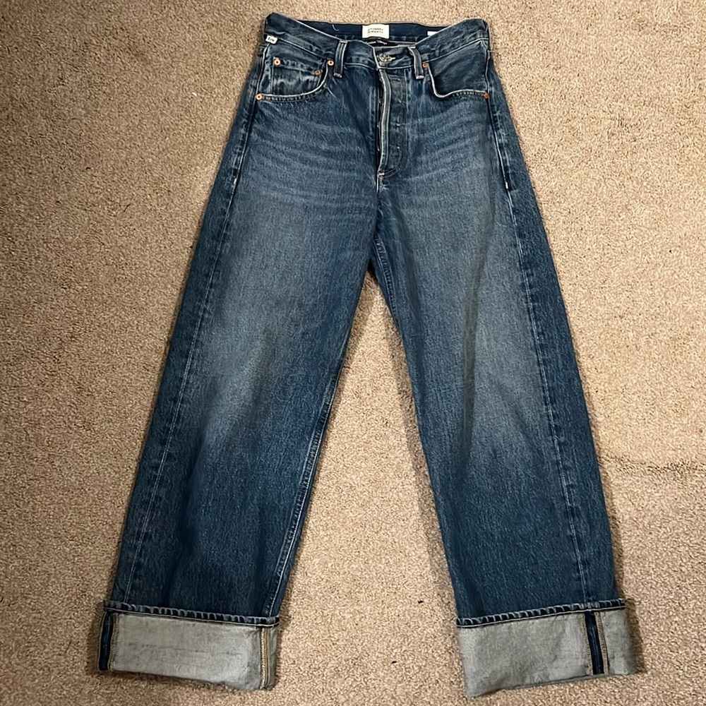 EUC Citizens of Humanity Ayla baggy cuff denim size 24